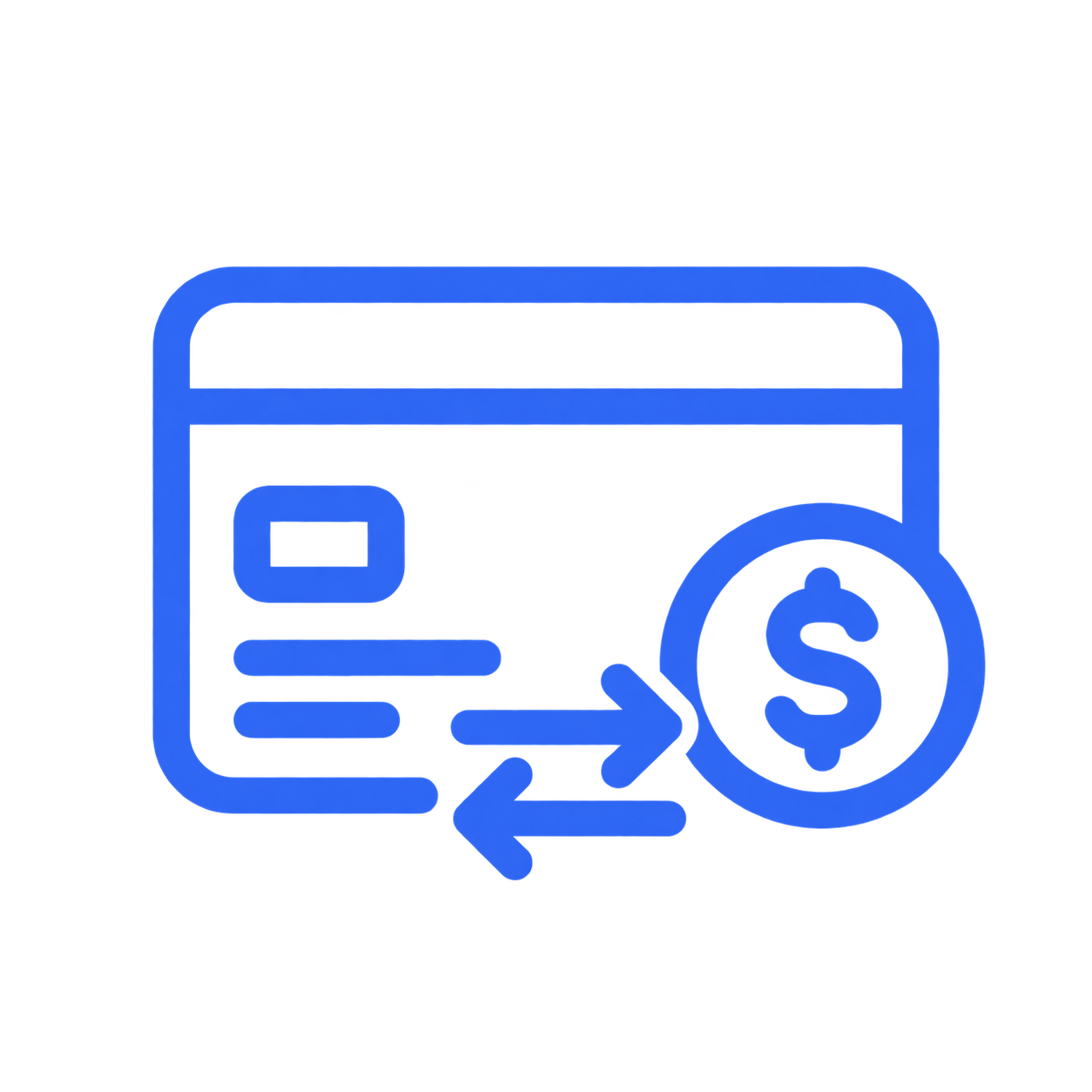 Three white gear icons of different sizes on a transparent background.