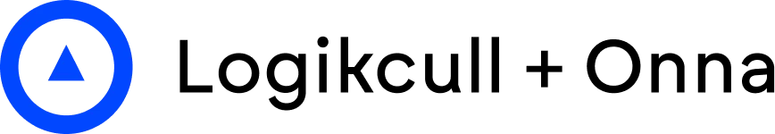 Blue circular logo with a triangular arrow pointing upward inside.