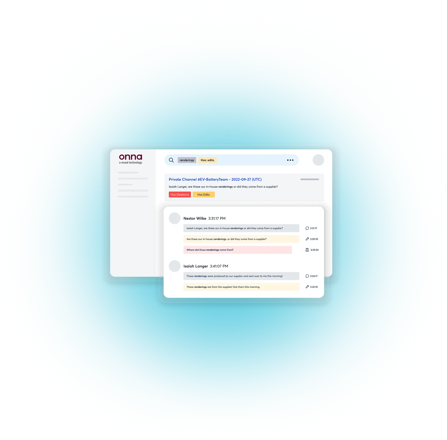 A legal hold hero graphics - laptop with icons