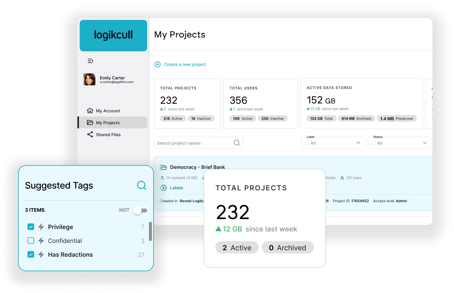 A legal hold hero graphics - laptop with icons