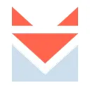 Zoom company logo in white on blue background