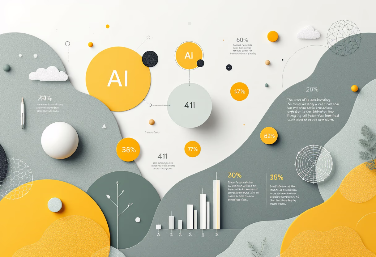 image of colorful ai learning infographic