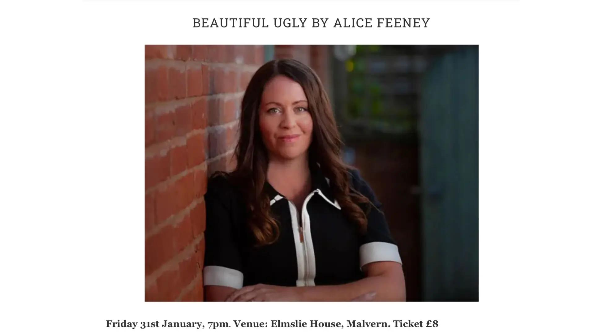 alice-feeney leaning against a brick wall