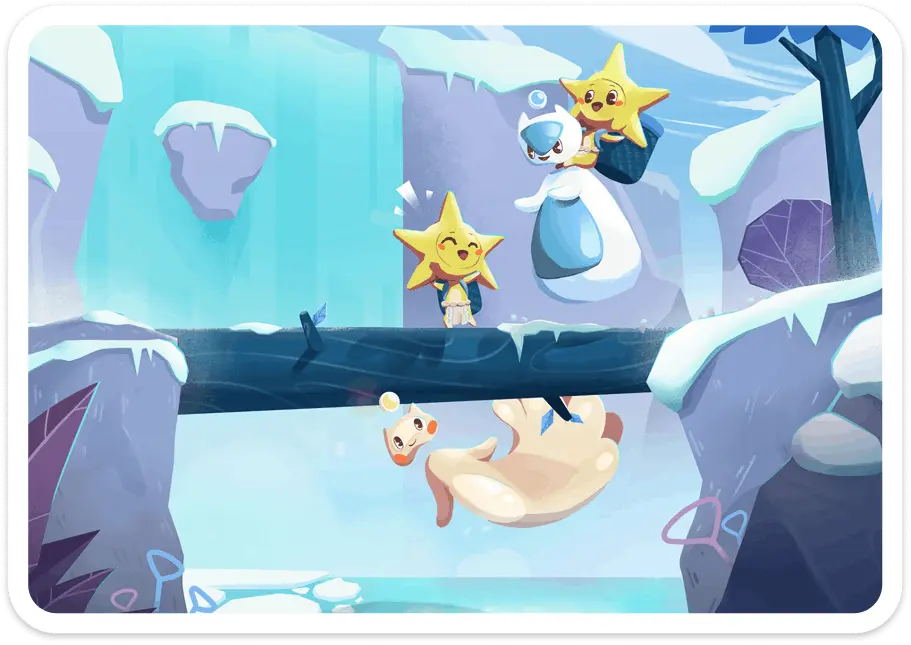 Tablet showing Babaoo-Attention game