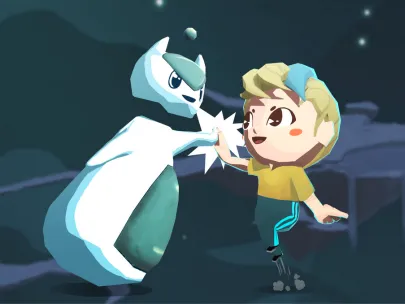 Personnage joueur et Inhi qui font un check