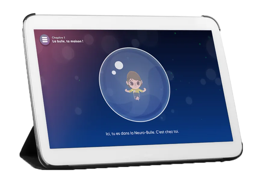 Tablet showing Babaoo-Attention Brain Bubble