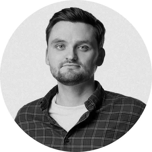 A portrait of Artem Starosiek.