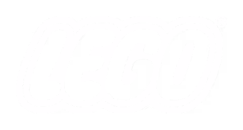 LEGO logo in white outline on a transparent background.