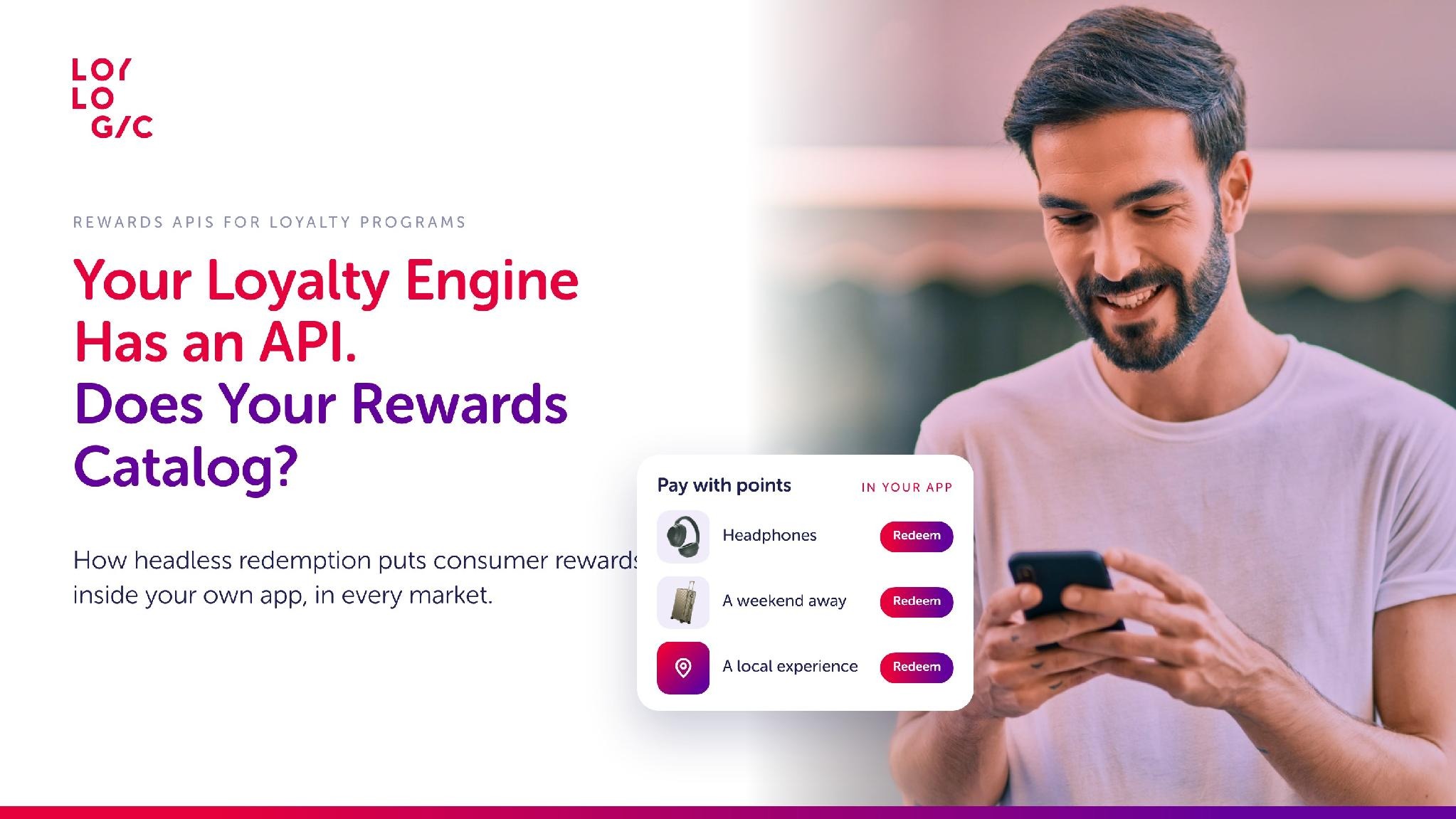 Rewards API for loyalty programs: a member redeeming rewards with points inside a loyalty app
