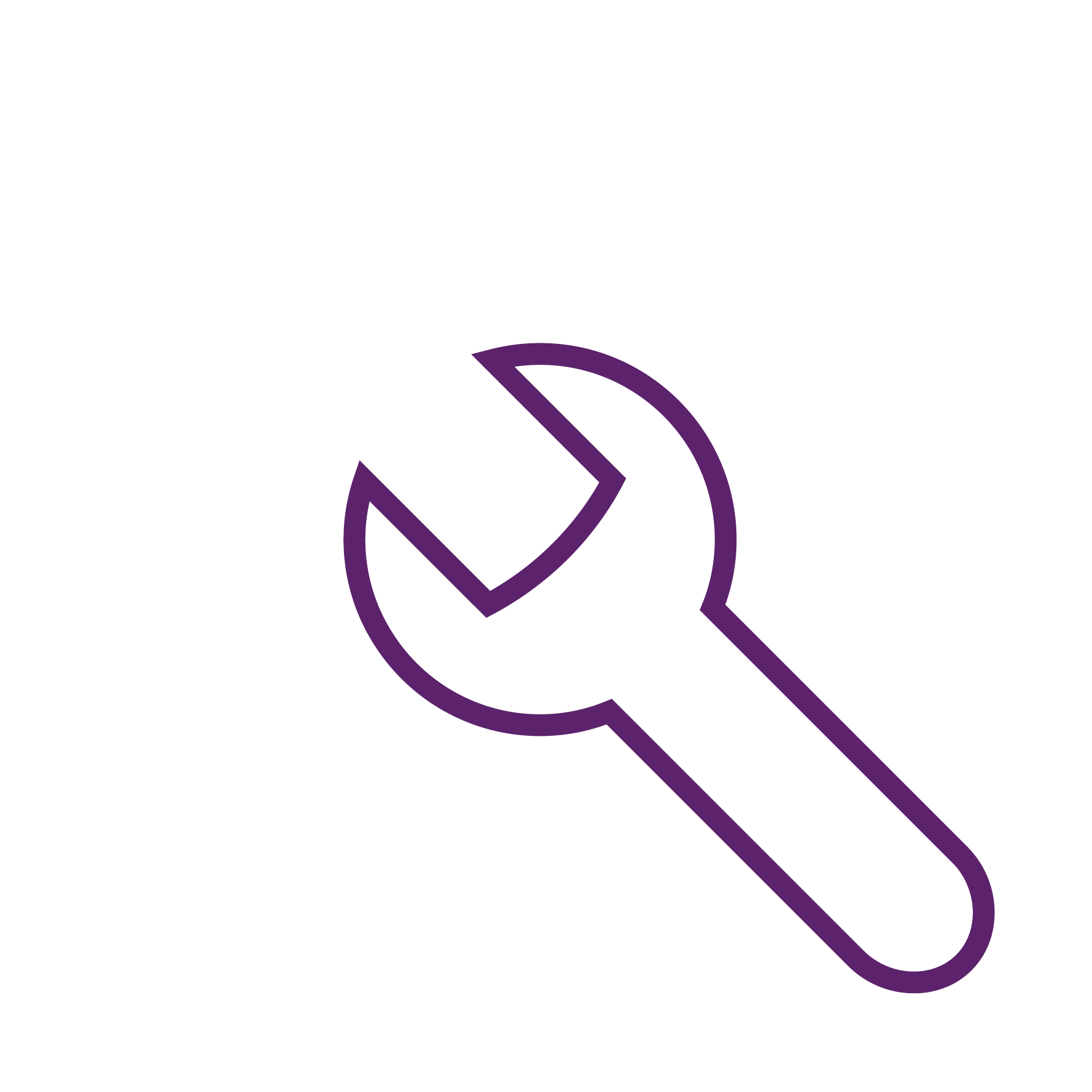 Wrench and cog icon
