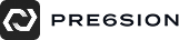 logo pre6sion white branding