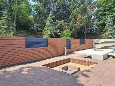 LINE BLOCK Corten, povrch hladký