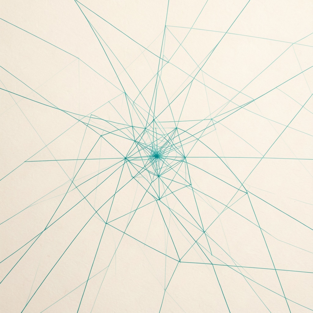 A connected cluster expanding outward into a wider network