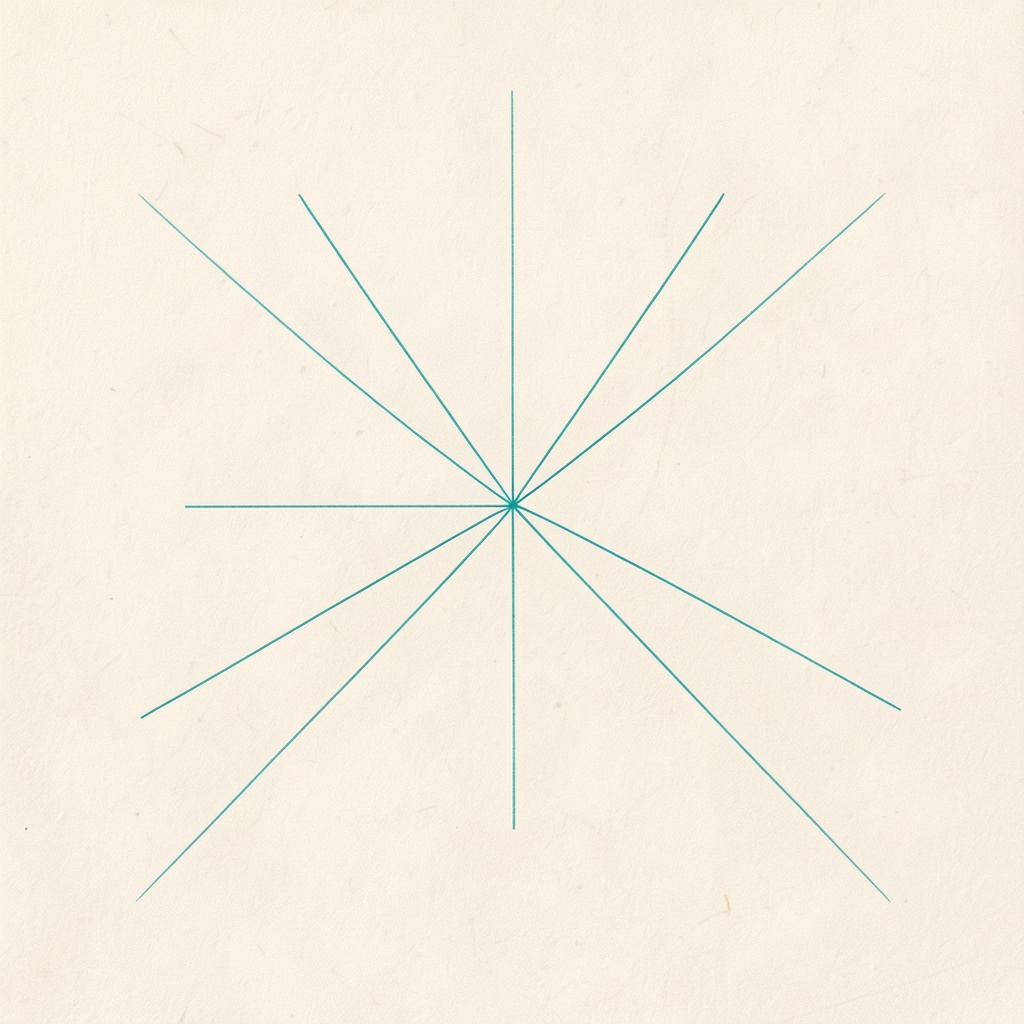 A single node with its first radiating connections
