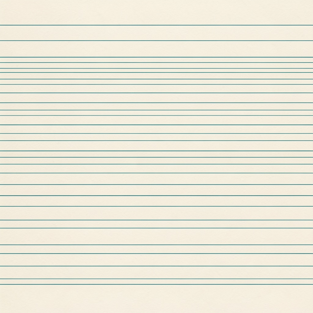 Many flat horizontal baselines, perfectly steady