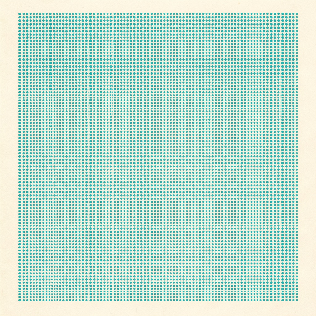 A vast uniform dot matrix, perfectly regular, edge to edge