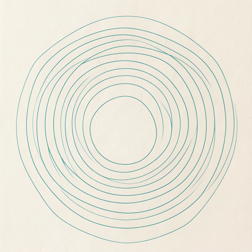 Wide soft concentric contour isolines, low and calm