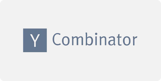 Y Combinator logo with a gray square containing the letter Y followed by the word Combinator.