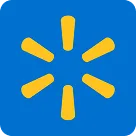 Walmart spark logo on a blue background.