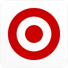 Red and white bullseye target symbol with three concentric circles.