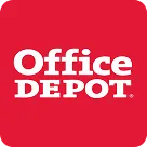 Office Depot logo on red background