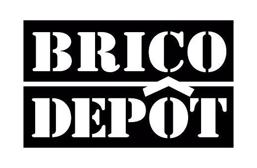 logo des magasins Brico Depot noir