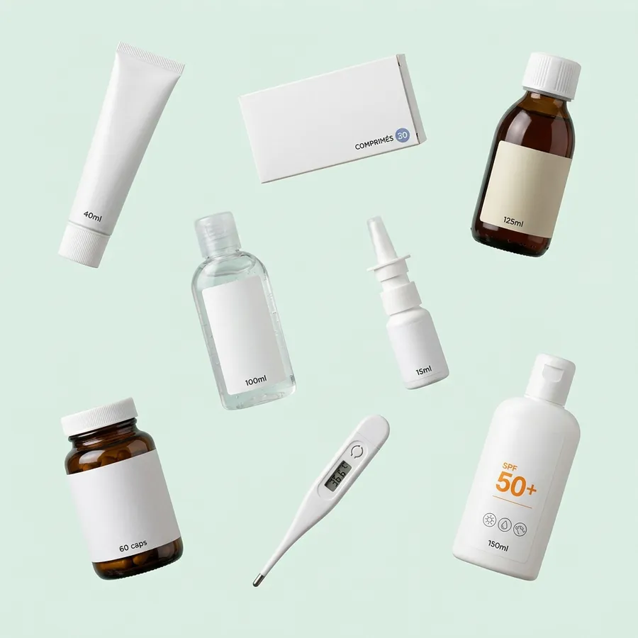 Products from the pharmacy sector: illustration BOOPER pricing