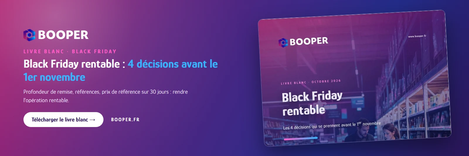 Livre blanc Booper : Black Friday rentable