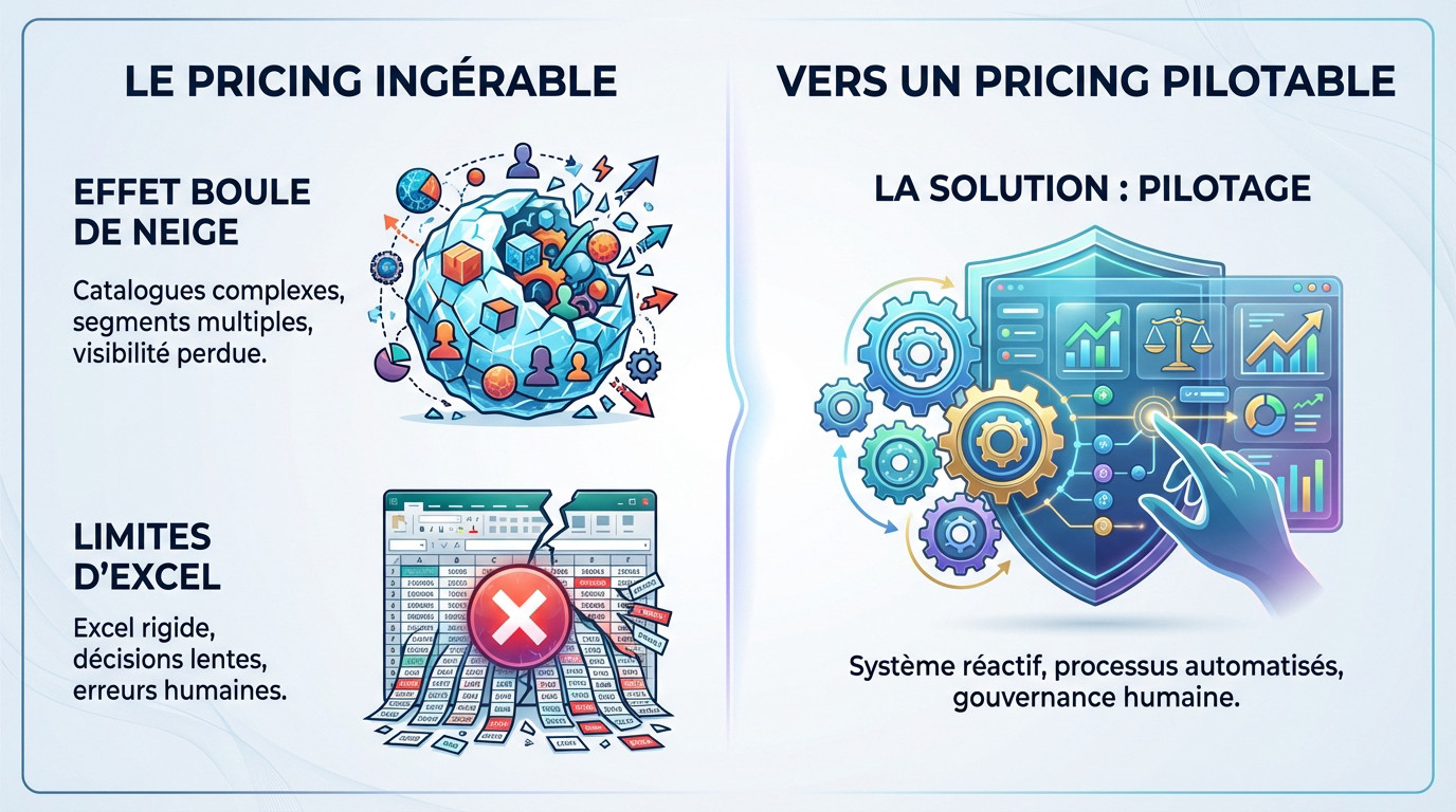 Illustration de la complexité du pricing à grande échelle et des limites d'Excel