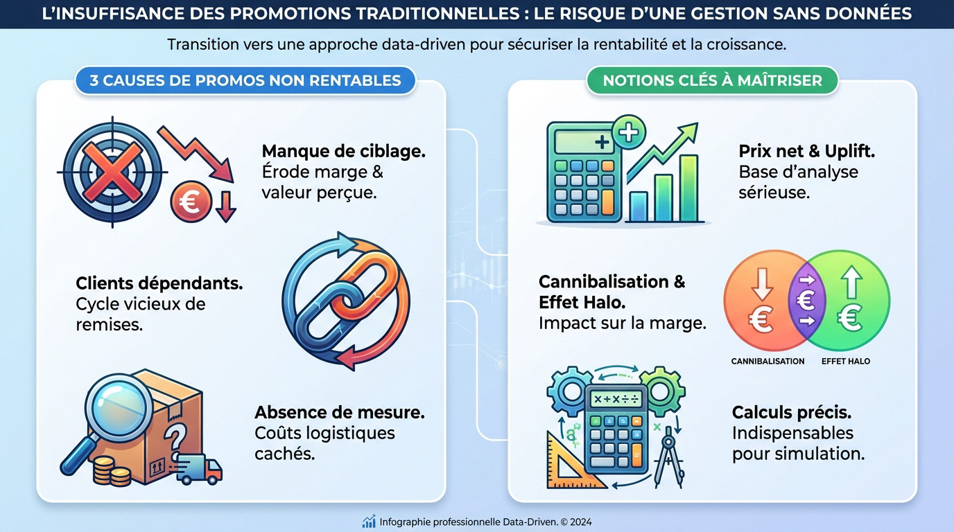 Risques des promotions sans données en retail et impact sur la marge