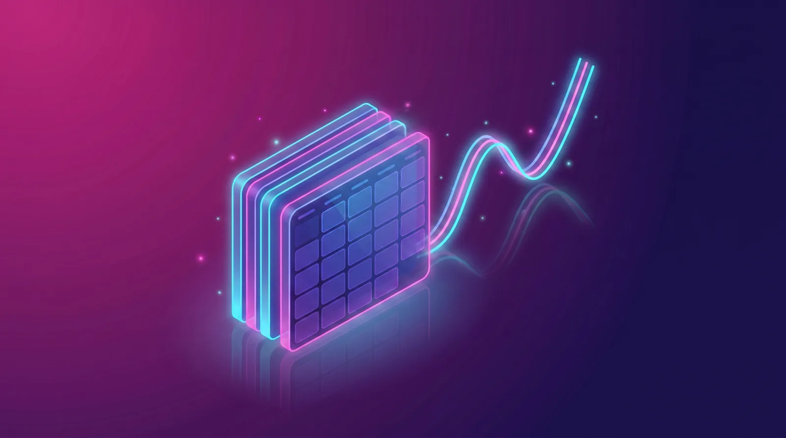 Booper illustration: a fixed budget grid linked to a flexible forecast curve