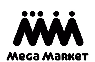 logo mega market noir