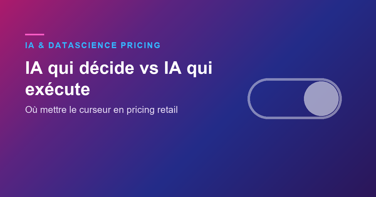 Stake and Volume Matrix for Determining the Level of Autonomy of an AI in Retail Pricing