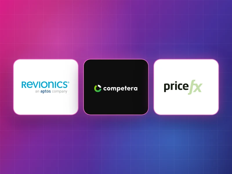Logos Revionics, Competera et Pricefx côte à côte, comparatif des alternatives pour un retailer