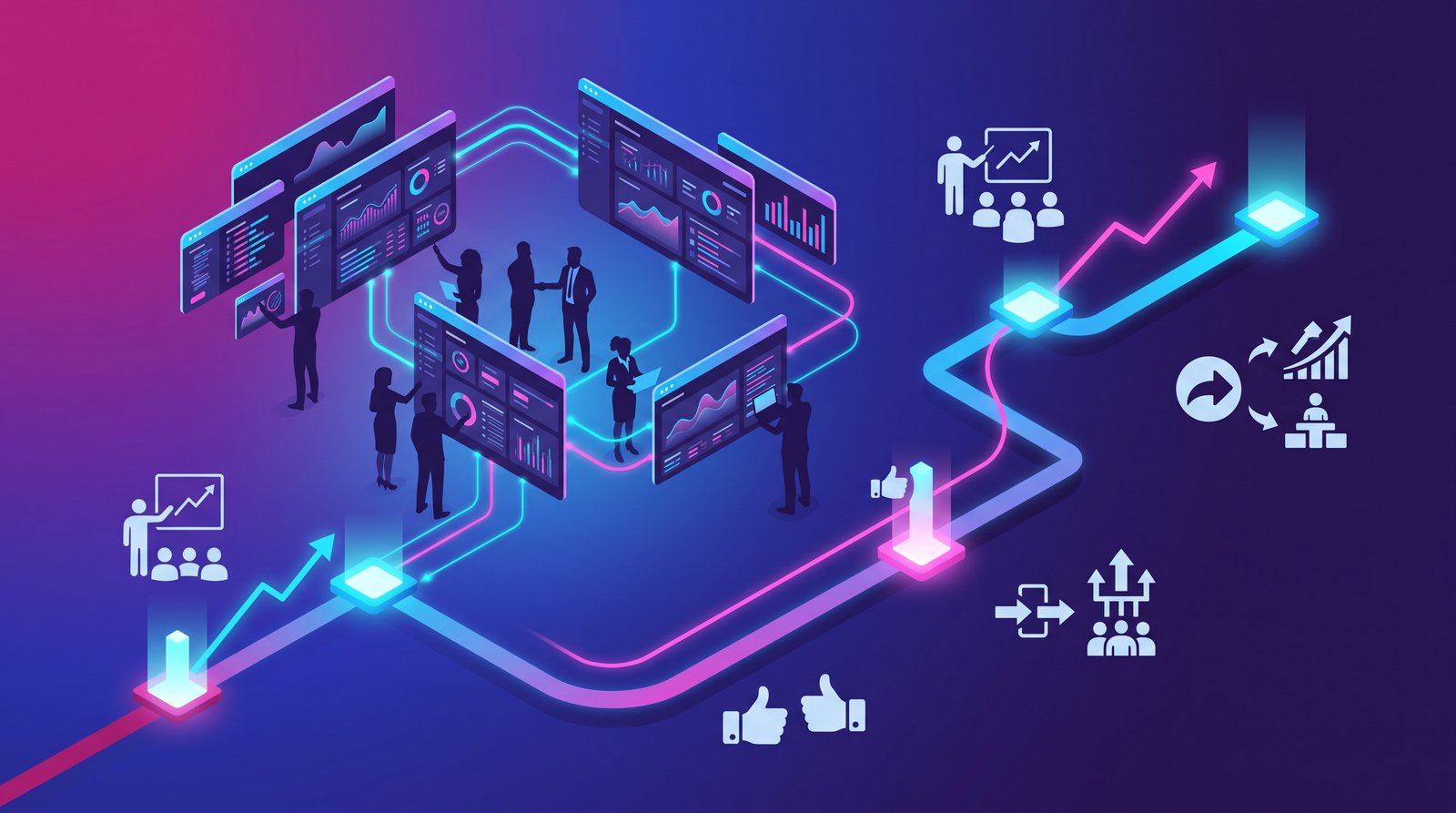Équipe pilotant le déploiement d'une plateforme de pricing retail