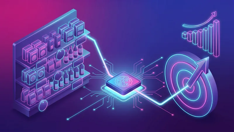 A product line linked to an AI engine that simulates pricing scenarios up to a target margin