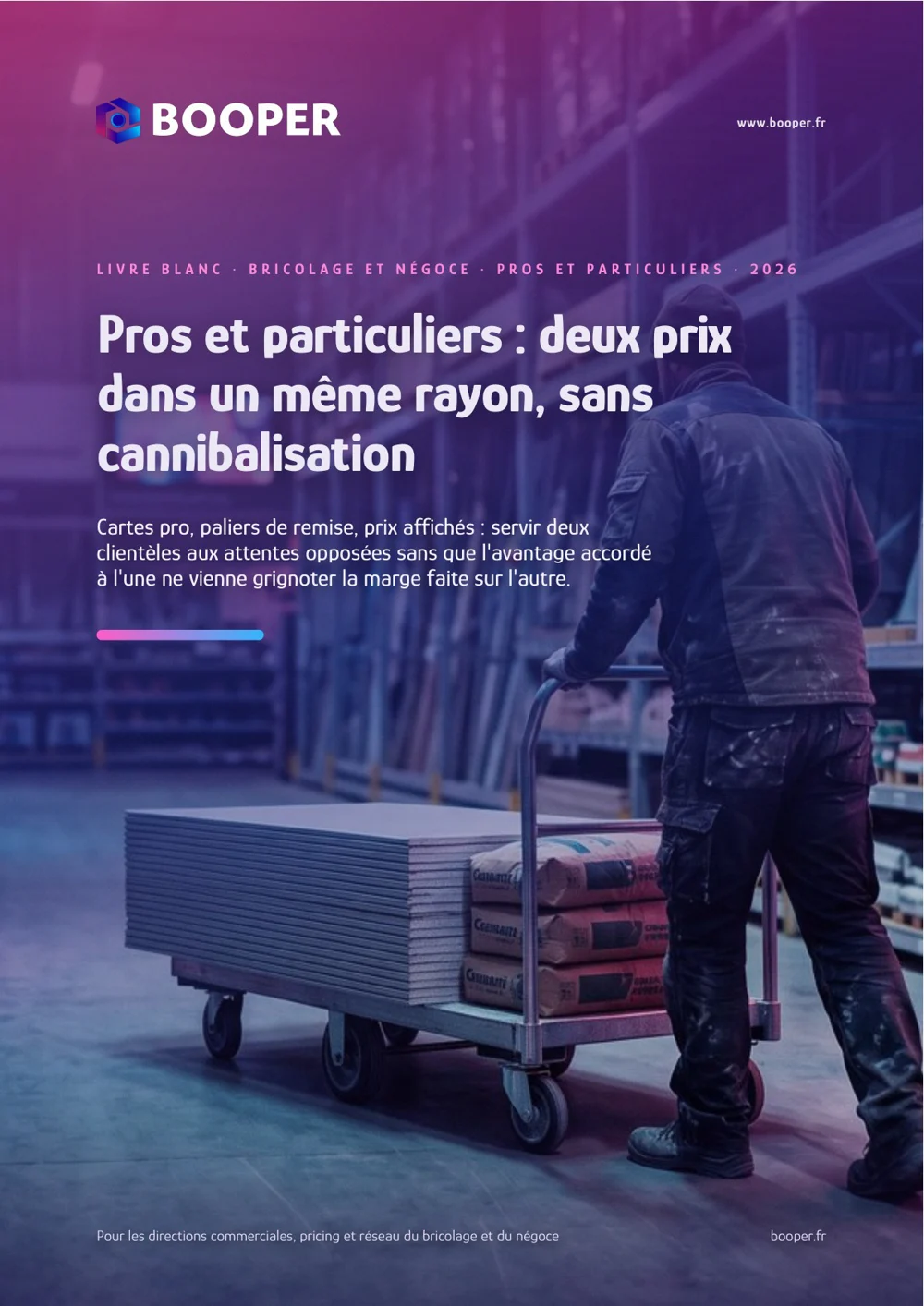 Cover of the BOOPER white paper: Business and consumer customers—two prices on the same shelf, without cannibalization