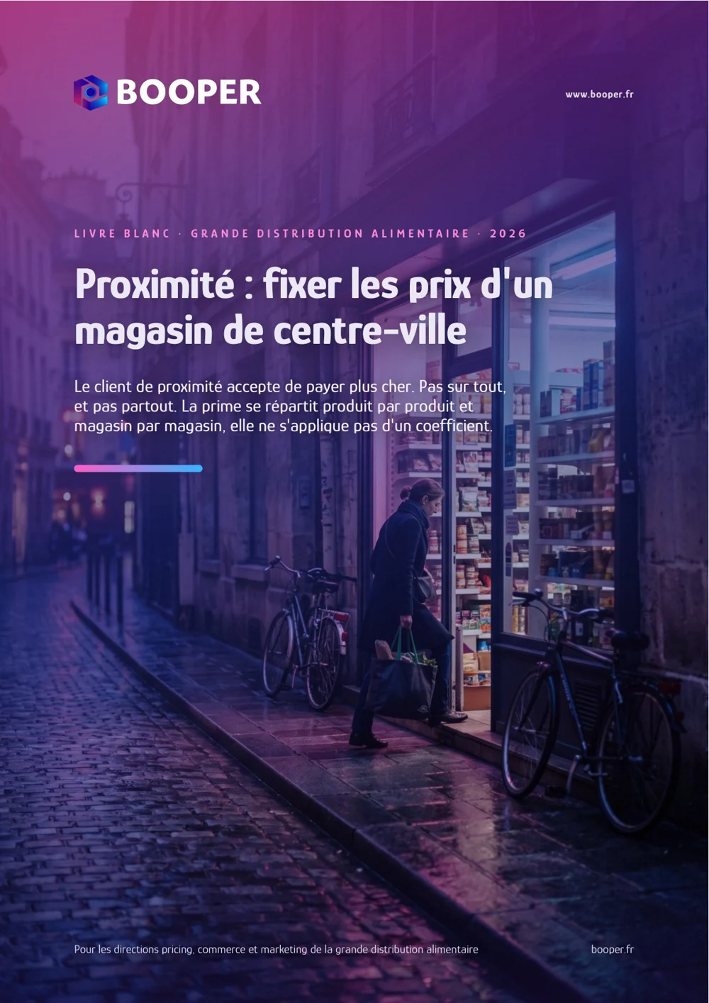 Titelbild des BOOPER-Whitepapers: Kundennähe – Preisgestaltung für ein Geschäft in der Innenstadt