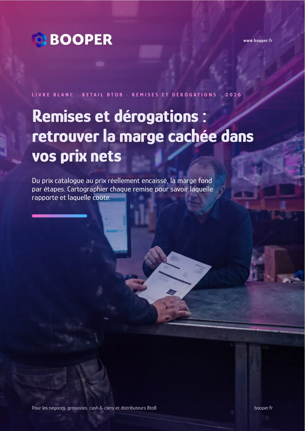 Couverture du livre blanc BOOPER : Remises et dérogations, retrouver la marge cachée dans vos prix nets