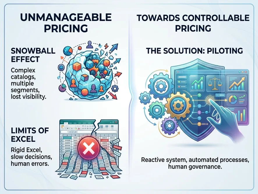 Transition from unmanageable pricing in Excel to pricing driven by a responsive, automated system