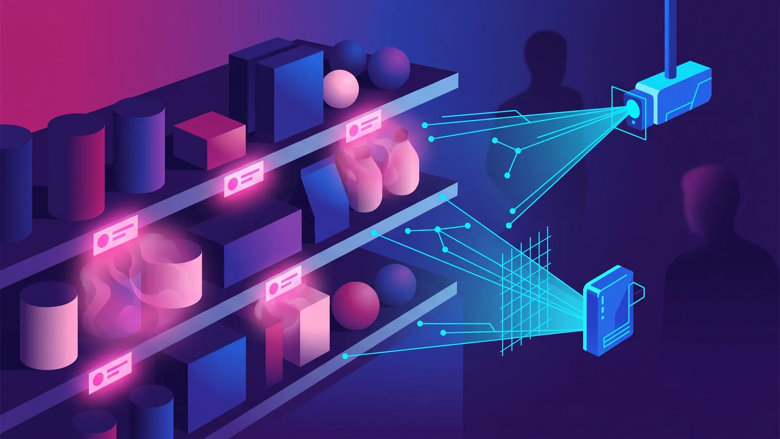 Price tags that emit a halo of signals that data sensors cannot detect