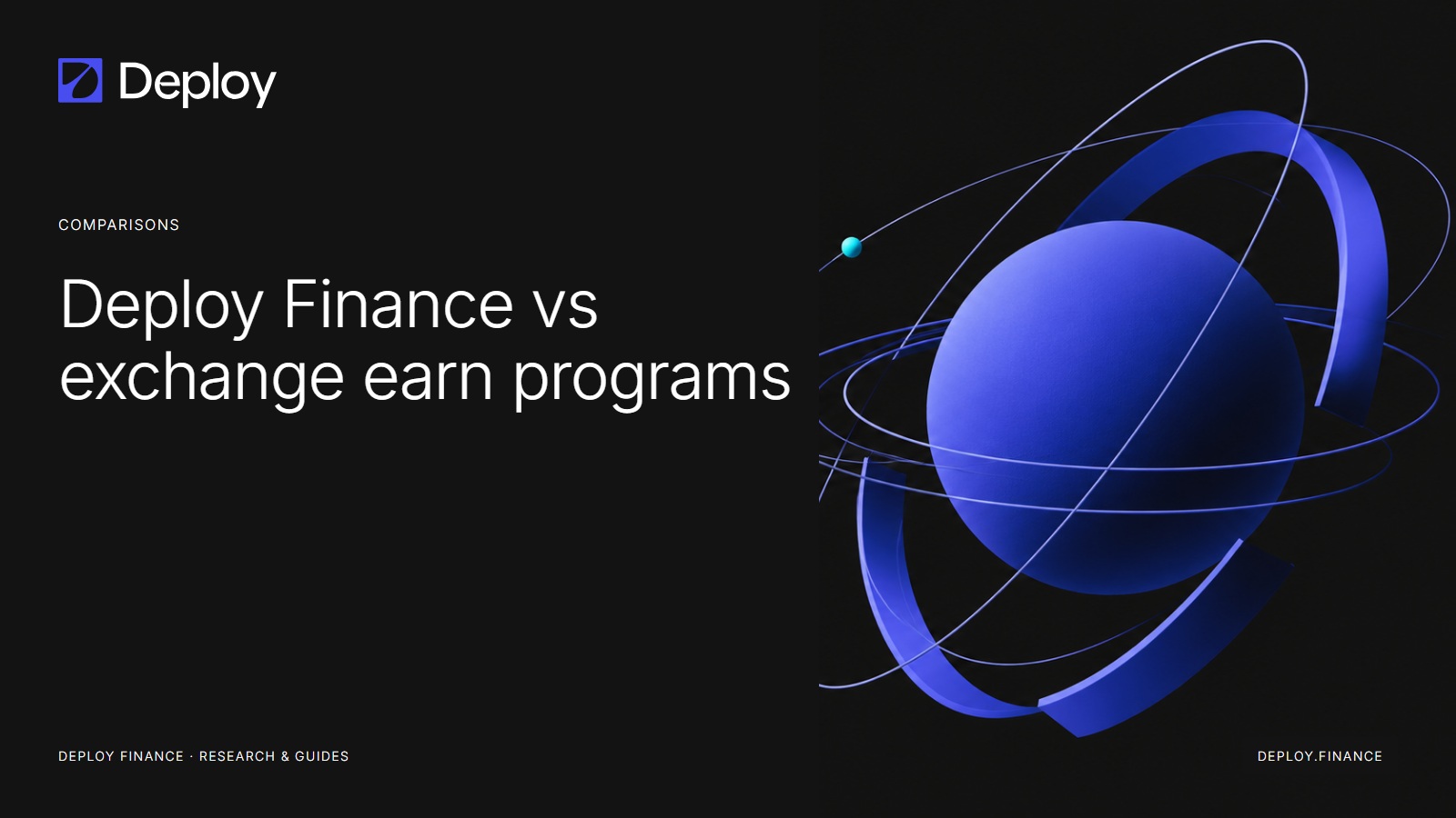Deploy Finance, a self-custodial alternative to exchange earn programs