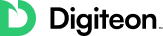 Digitoen company logo with stylized letter D and green design elements.