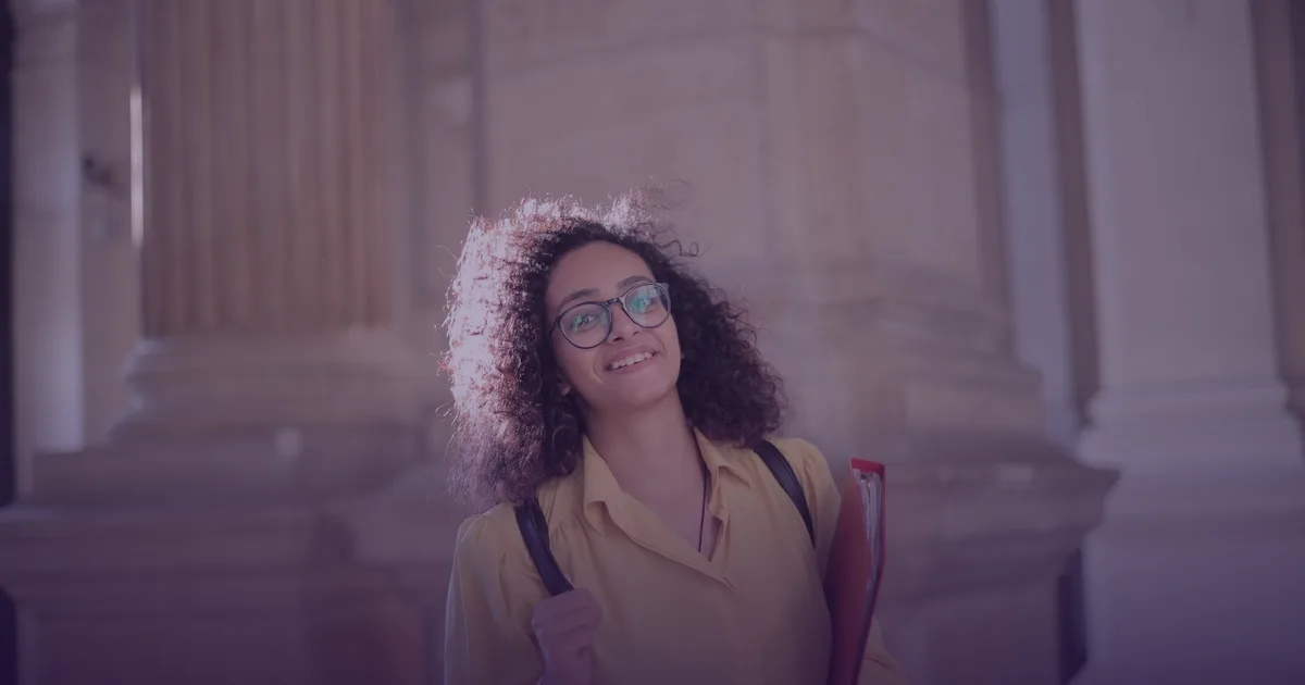 Etudiant sur un campus