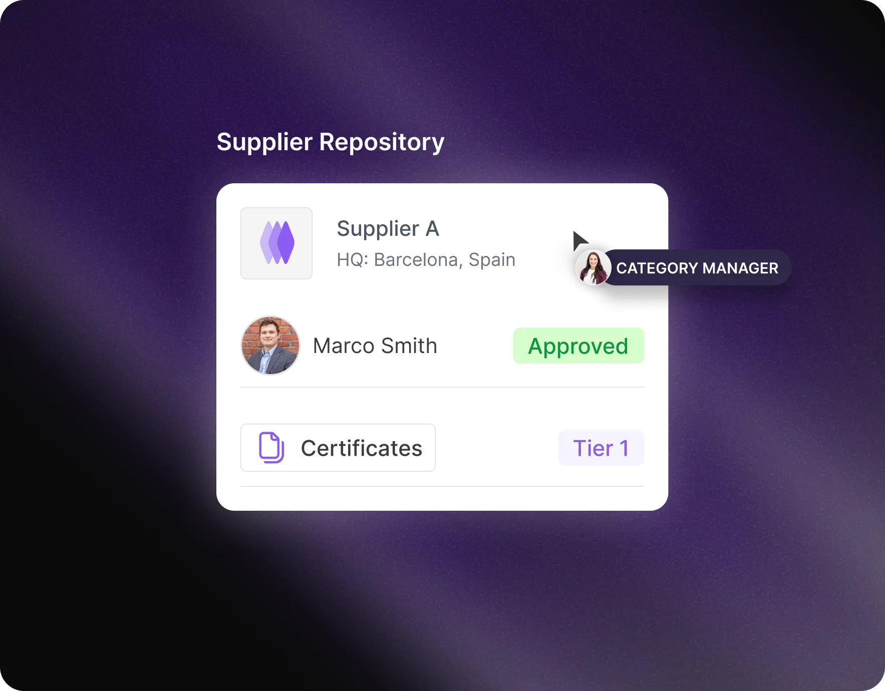 Dashboard displaying supplier proposal analysis and automated bid comparisons on the Mercanis platform.