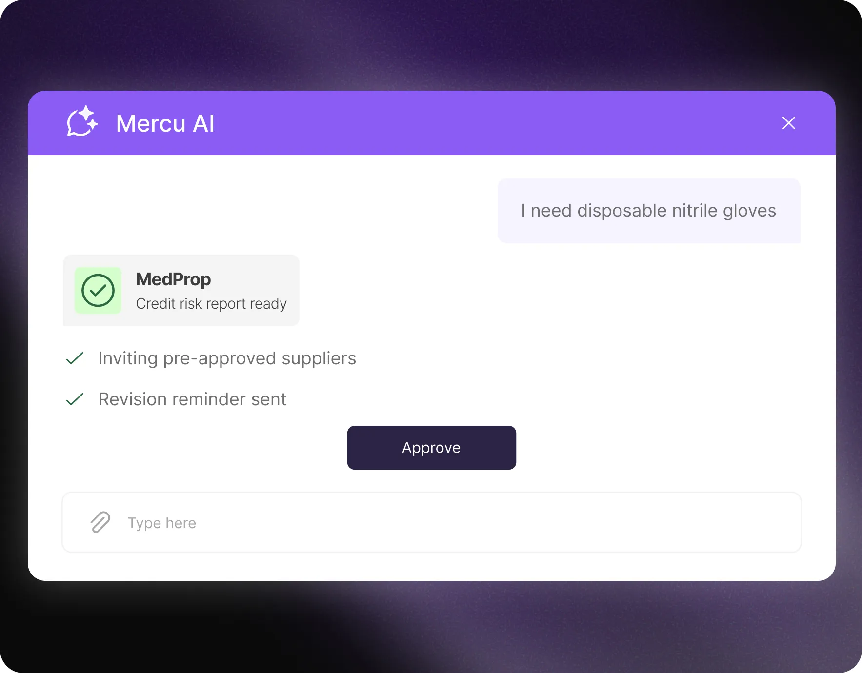 Dashboard displaying supplier proposal analysis and automated bid comparisons on the Mercanis platform.
