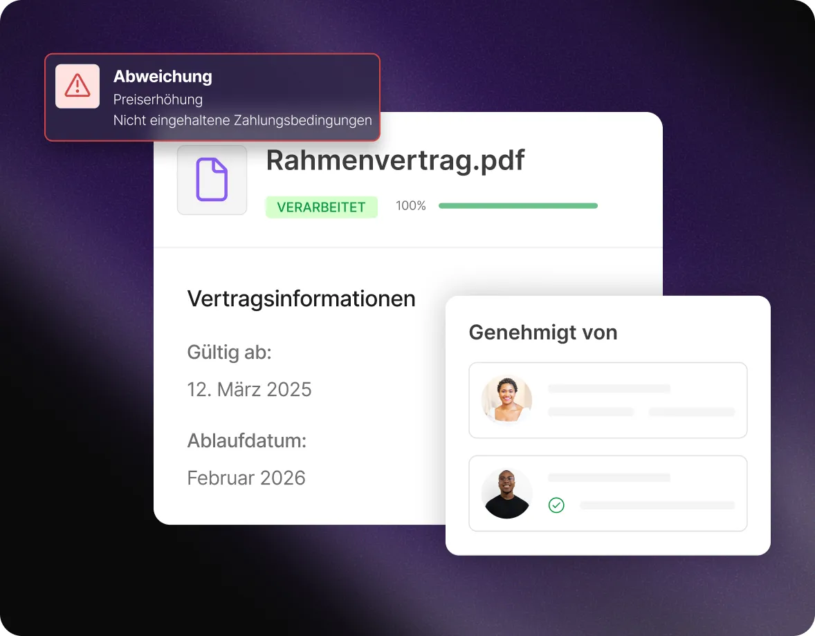 Dashboard displaying supplier proposal analysis and automated bid comparisons on the Mercanis platform.