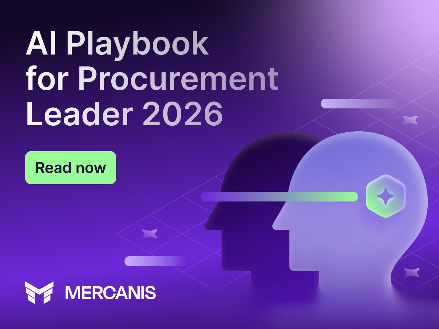 Mercanis company logo white