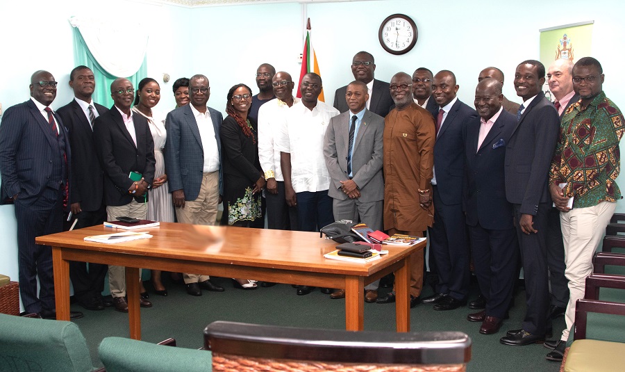 Ghana delegation in Guyana, interested in oil and gas sector