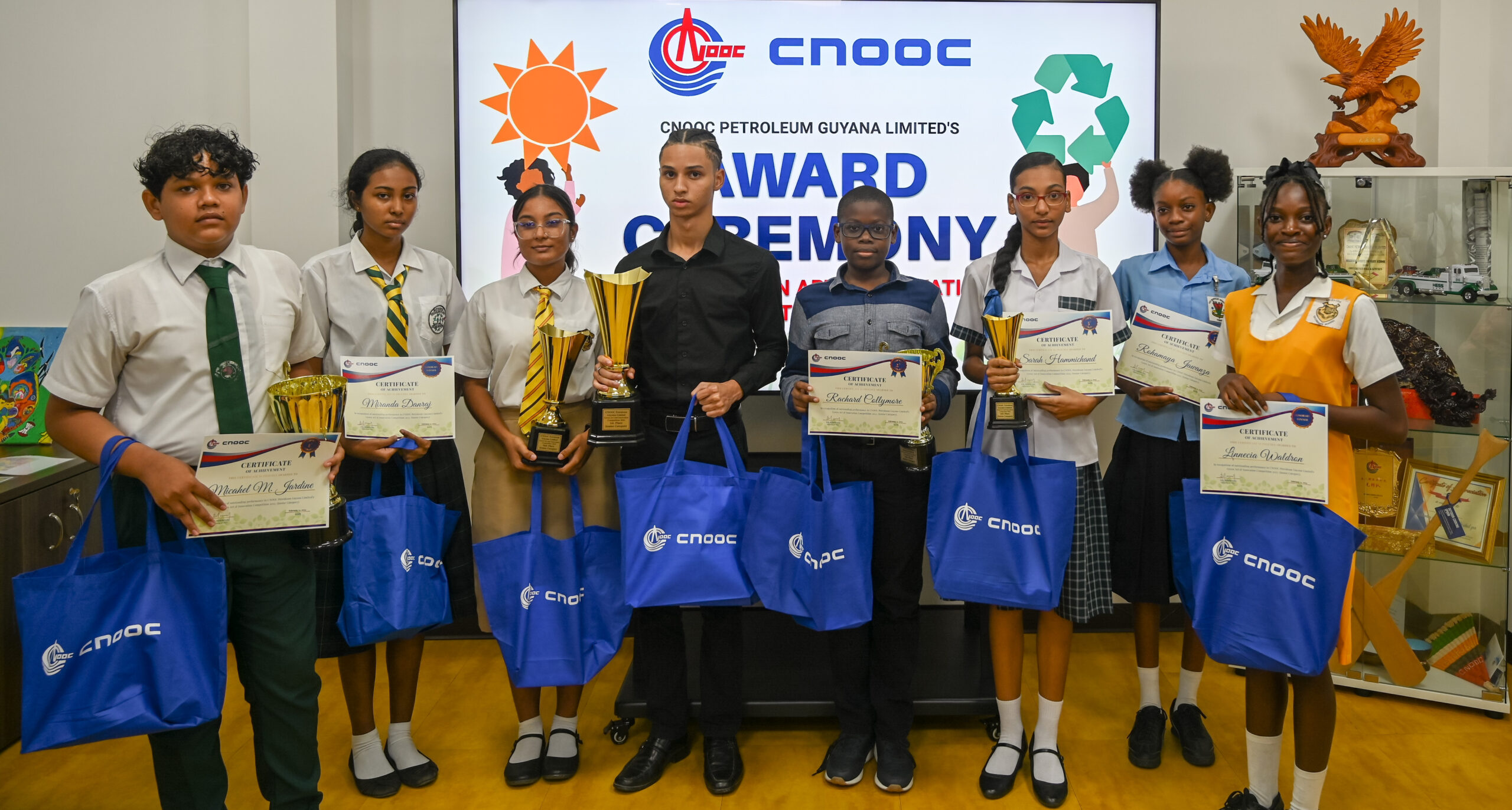 Top Guyanese youth awarded in CPGL's third Green Art & Innovation competition